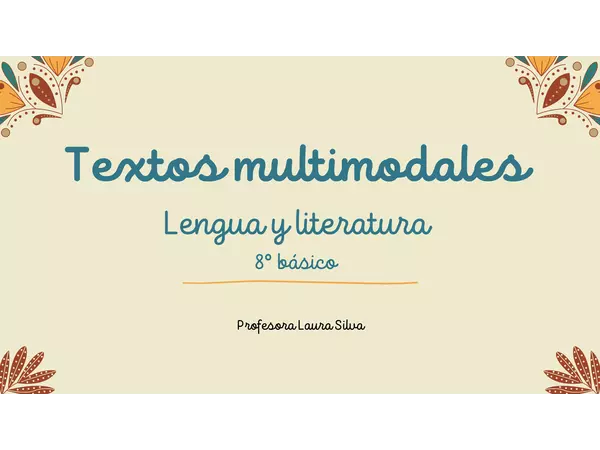 OCTAVO Textos Multimodales-Lengua y Literatura 