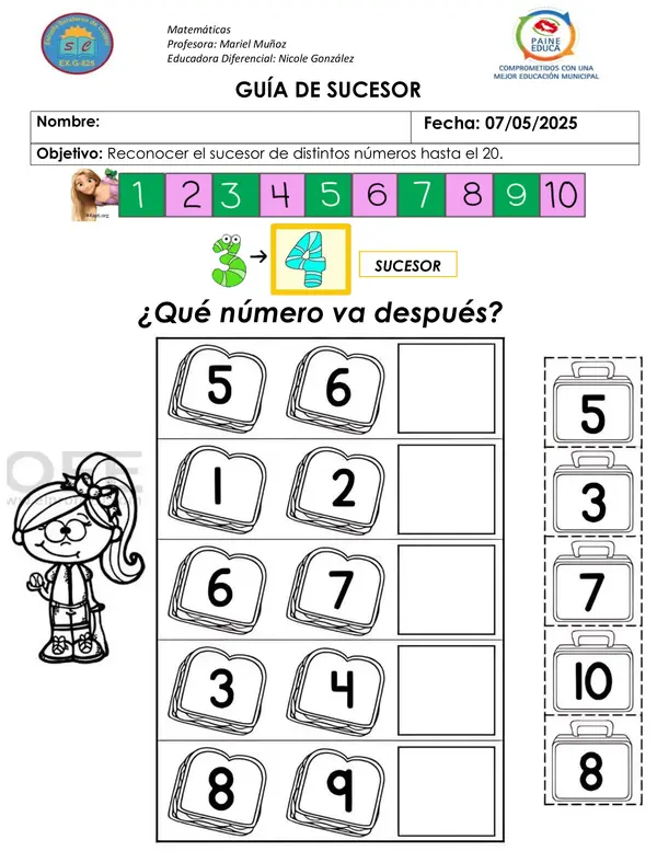 Guía de aprendizaje: Sucesor