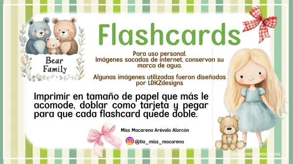 Goldilocks and the three bears flashcards