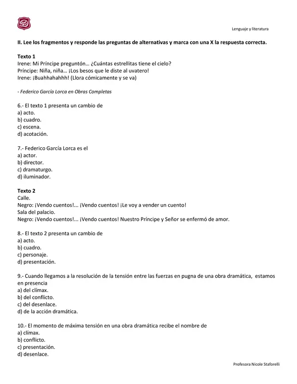 Guía género dramático