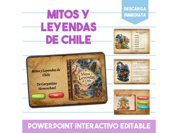 PPT Interactivo Mitos y Leyendas de Chile | Editable