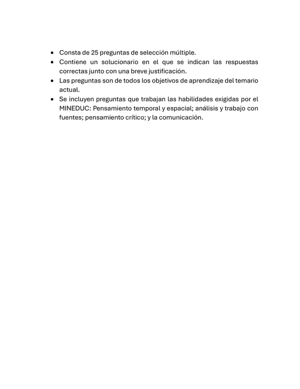 Ensayo Examen libre de Historia, 5° básico