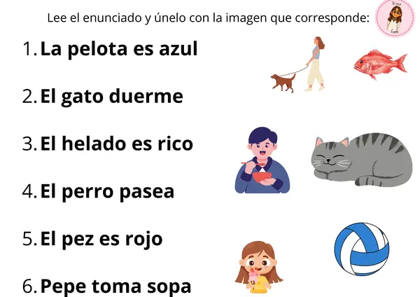 Actividades lectura 1° básico