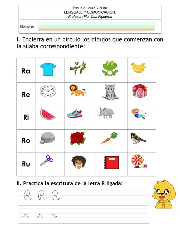guía método Matte lección loro, apoyo