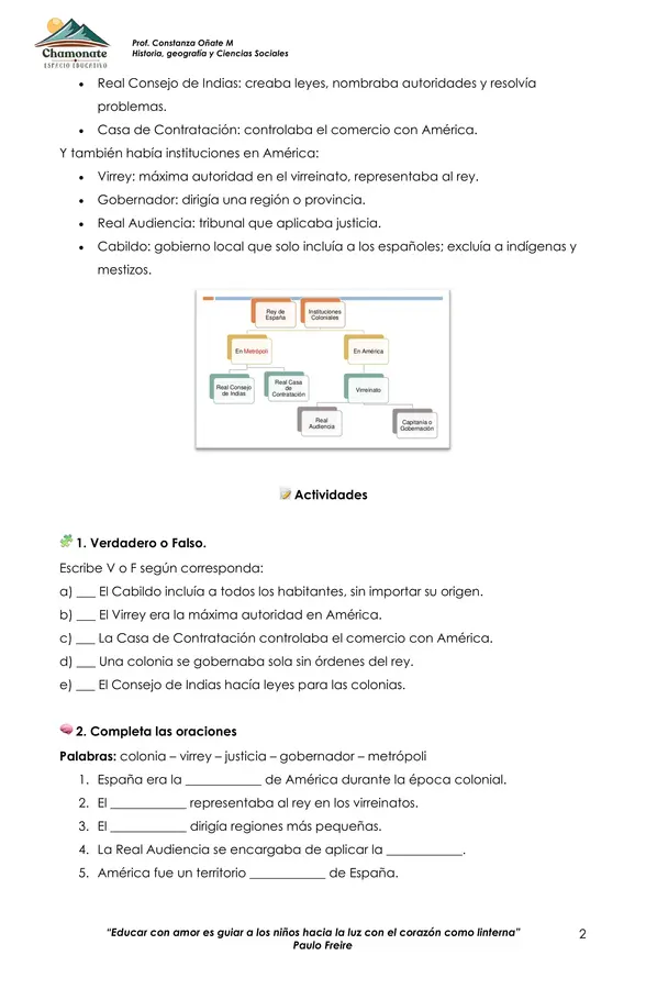 Organización colonial