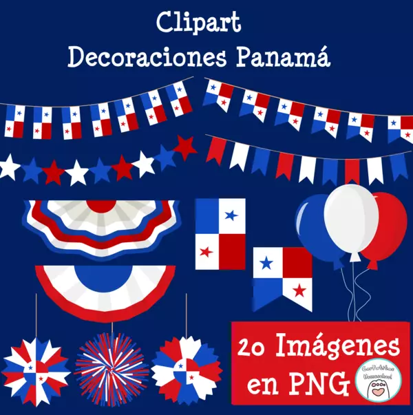 Clipart Decoraciones Panamá | Fiestas Patrias