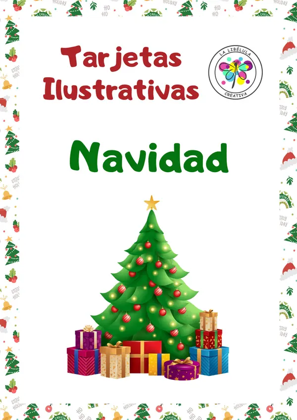 Tarjetas Ilustrativas Navidad Personajes Color 