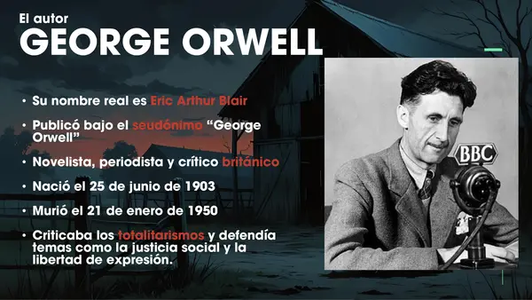 PPT Contextualización "La rebelión en la granja" (George Orwell