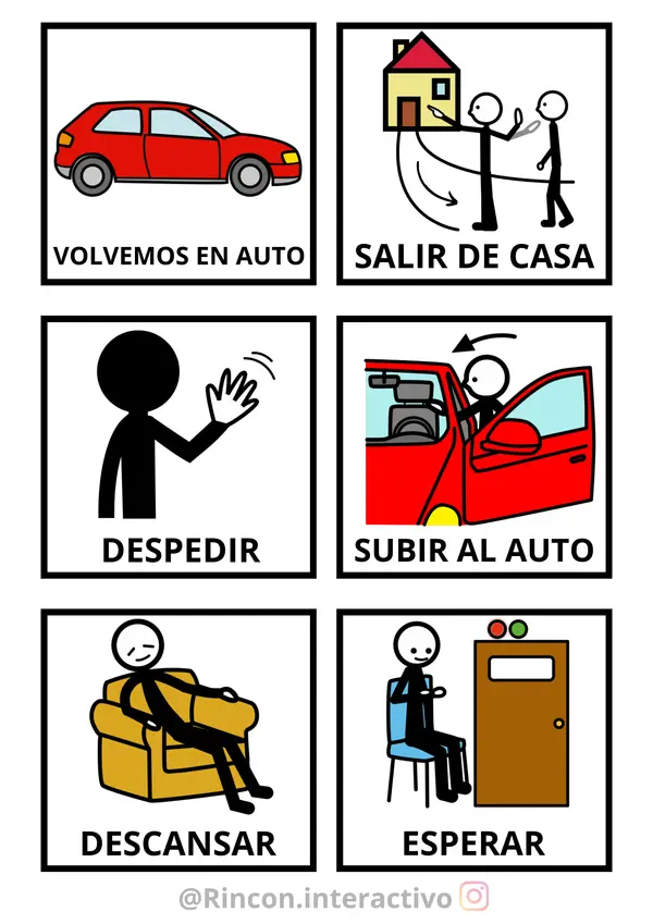 PICTOGRAMAS (IR AL DOCTOR, RUTINA DIARIA Y VACACIONES/VIAJES)