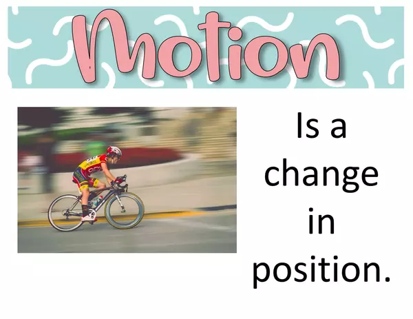   Force and motion vocabulary flash cards