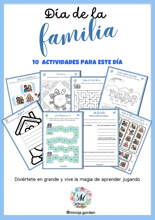 Pack: Día de la familia (10 Actividades)