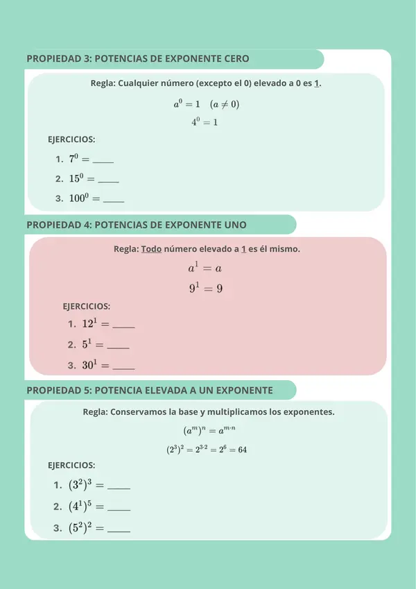 Guia de repaso propiedades de potencias 