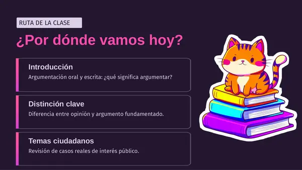 Formular y comunicar una opinión informada