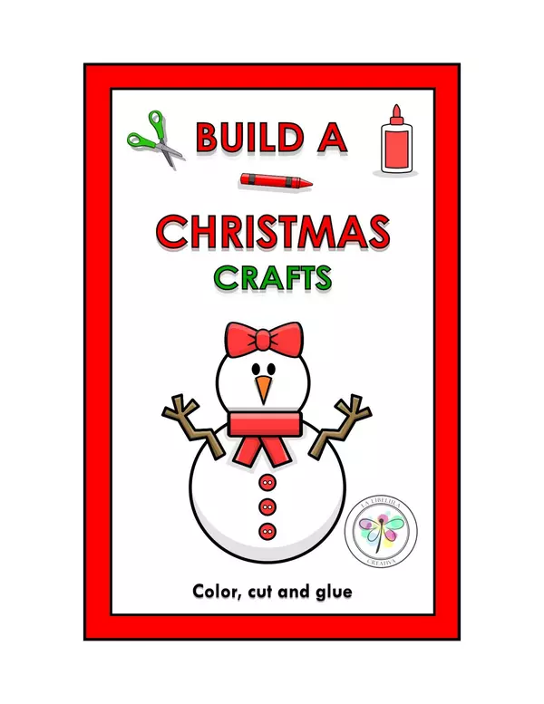 Build a Christmas Snowgirl Craft Construye Muñeca Nieve Navidad