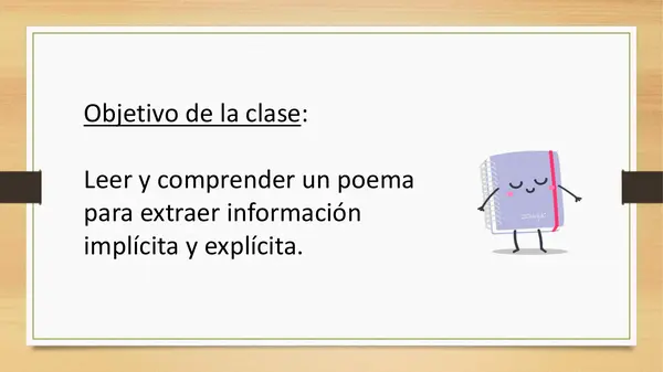 ppt poema - comprensión de textos, segundo año básico