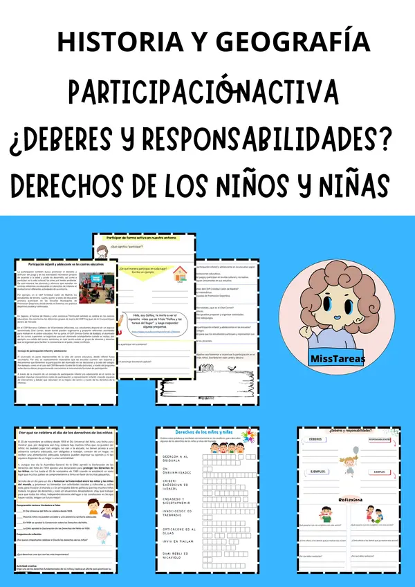 Historia y Geografía Participar de forma activa en nuestro entorno Derechos y deberes