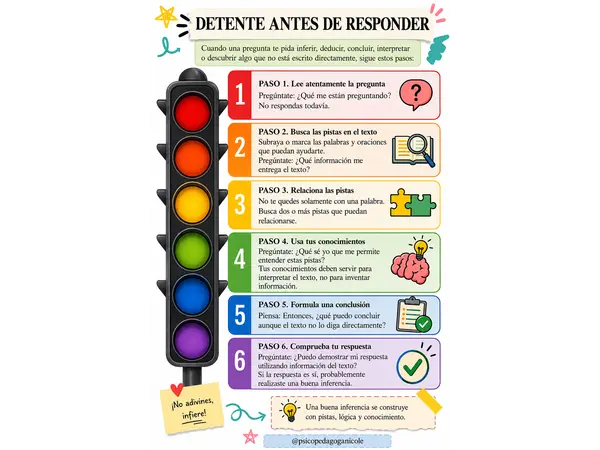 Detente antes de responder / Inferencias