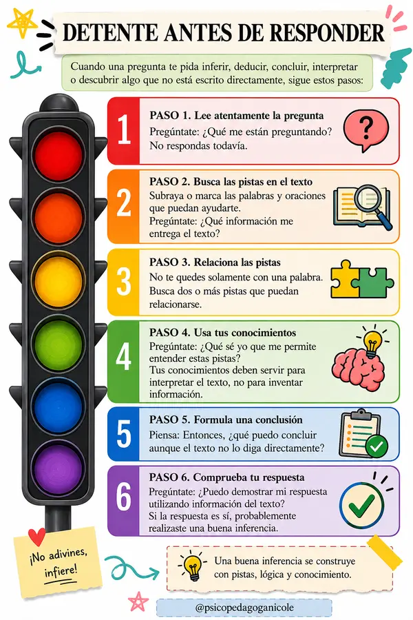 Detente antes de responder / Inferencias