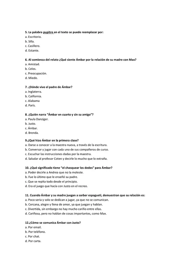 Prueba ámbar en cuarto y sin su amigo 