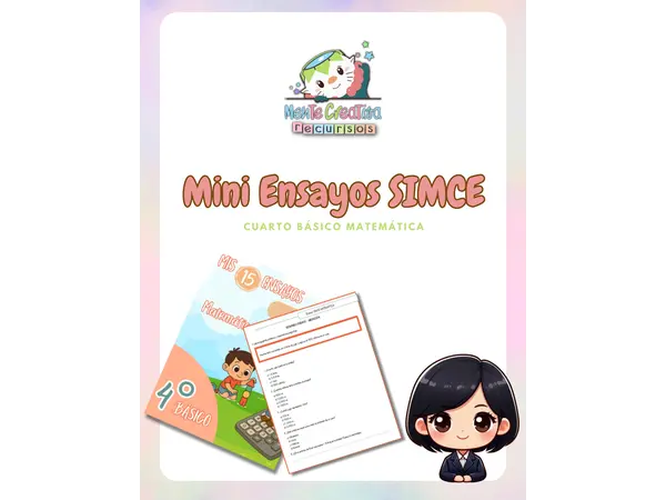  Mini Ensayos SIMCE Matemática – 4° Básico