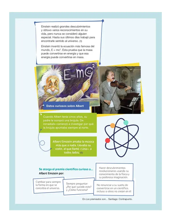 Comprensión lectora: Biografía - Albert Einstein