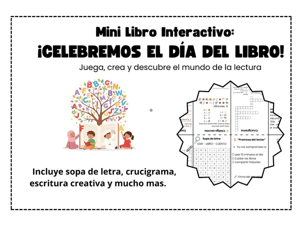 Mini libro interactivo Día del Libro 