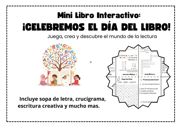 Mini libro interactivo Día del Libro 