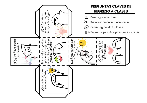 Dado Socioemocional: Preguntas Claves de Regreso a Clases