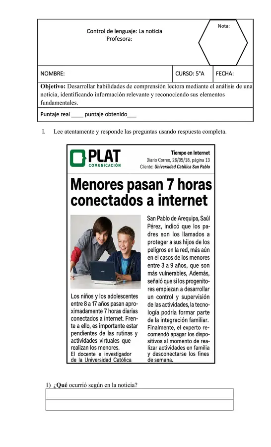 La noticia