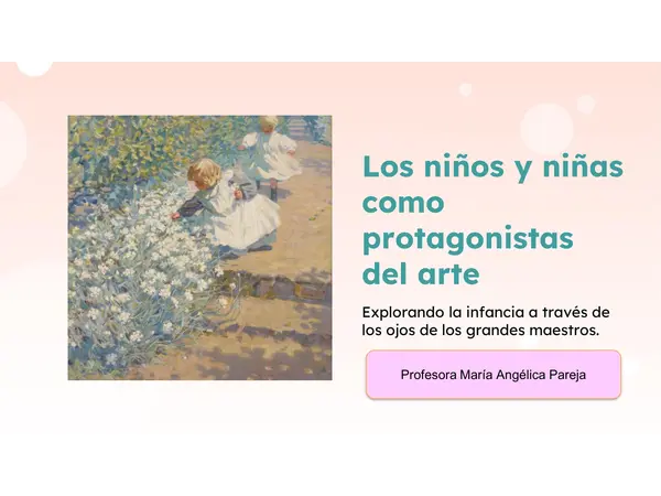 Los niños y niñas protagonistas del arte