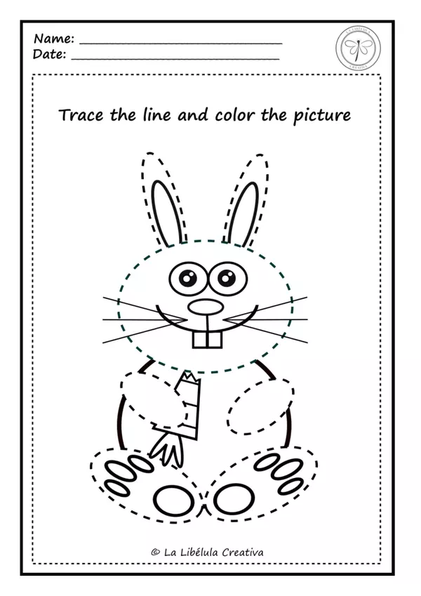 Worksheets Tracing Activities Easter Craft