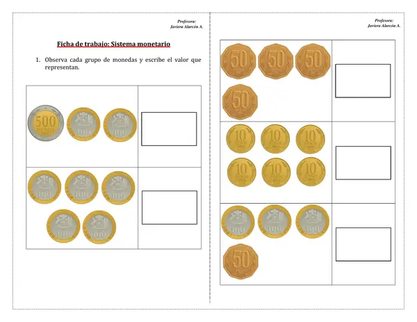 Guía sistema monetario chileno