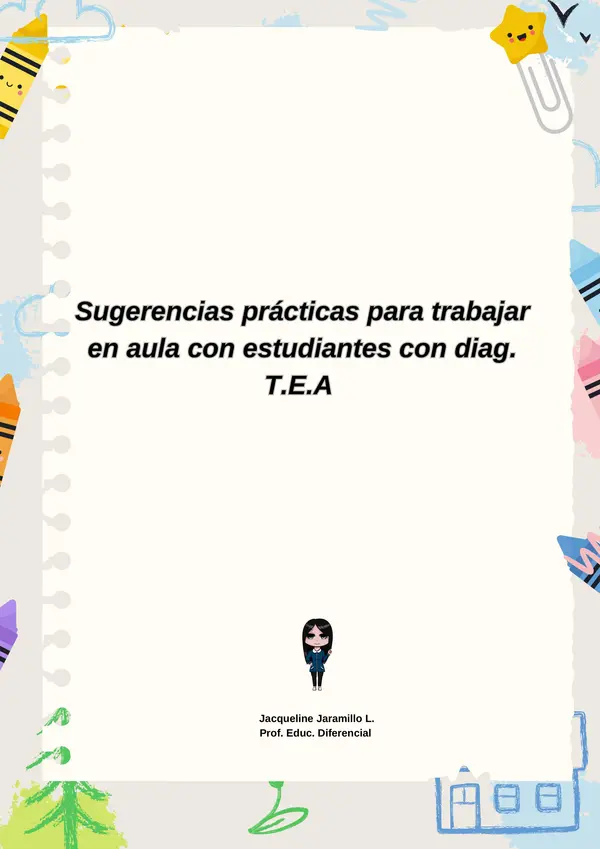 Sugerencias para trabajar en aula con estudiantes TEA