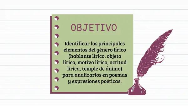 Elementos del Género Lírico