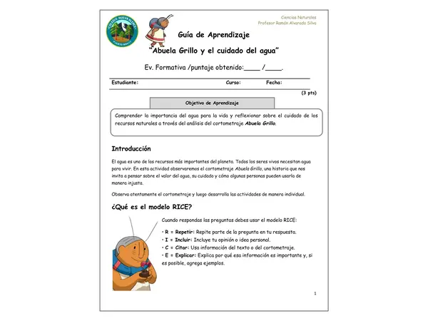 Abuela Grillo y el cuidado del agua