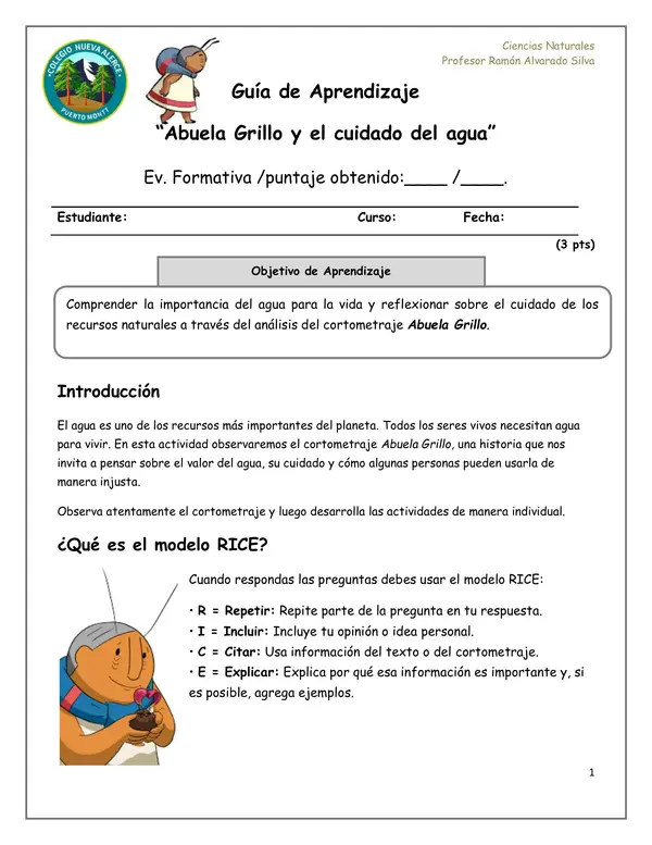 Abuela Grillo y el cuidado del agua