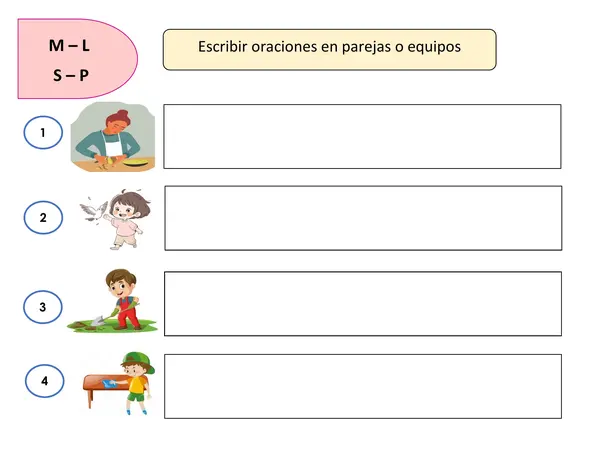 Escritura imágenes 1° básico