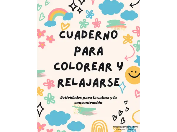 Cuaderno para colorear y relajarse | Actividades infantiles para la calma