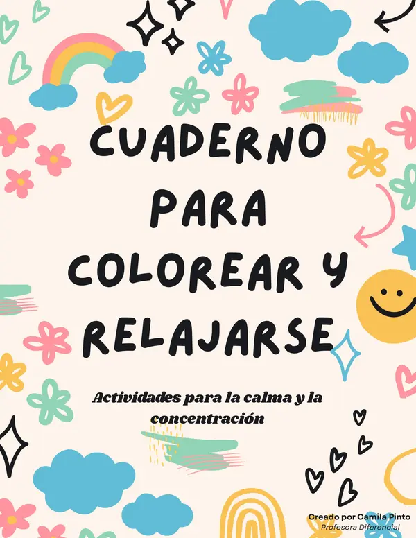 Cuaderno para colorear y relajarse | Actividades infantiles para la calma