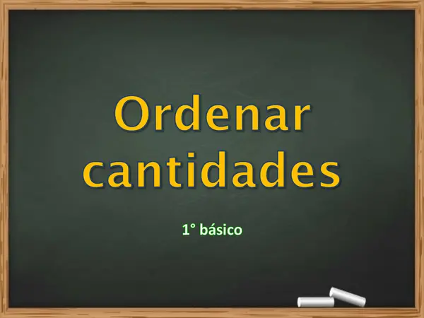 Comparar y ordenar números hasta 20