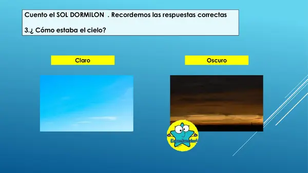 CUENTO: EL SOL DORMILON (PPT COMPRENSIÓN LECTORA)