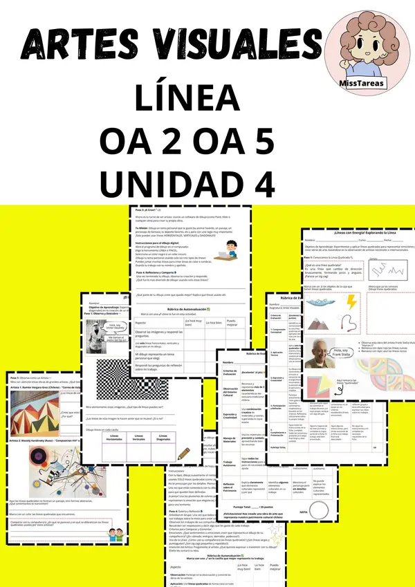 Artes Visuales, Líneas, Unidad 4