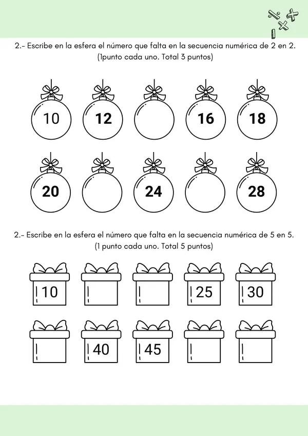 Prueba de matemática "Los números del 0 al 100"