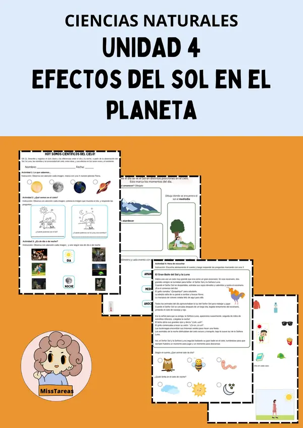 Efectos del sol, Unidad 4, Ciencias Naturales