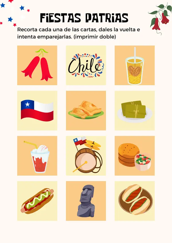 Memorice Fiestas Patrias