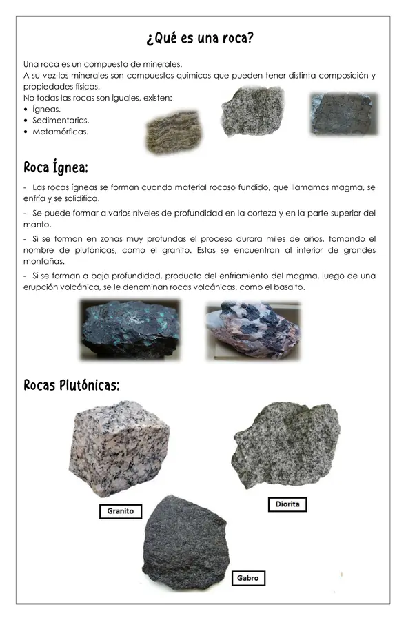 Guía - El ciclo de la rocas