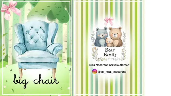Goldilocks and the three bears flashcards