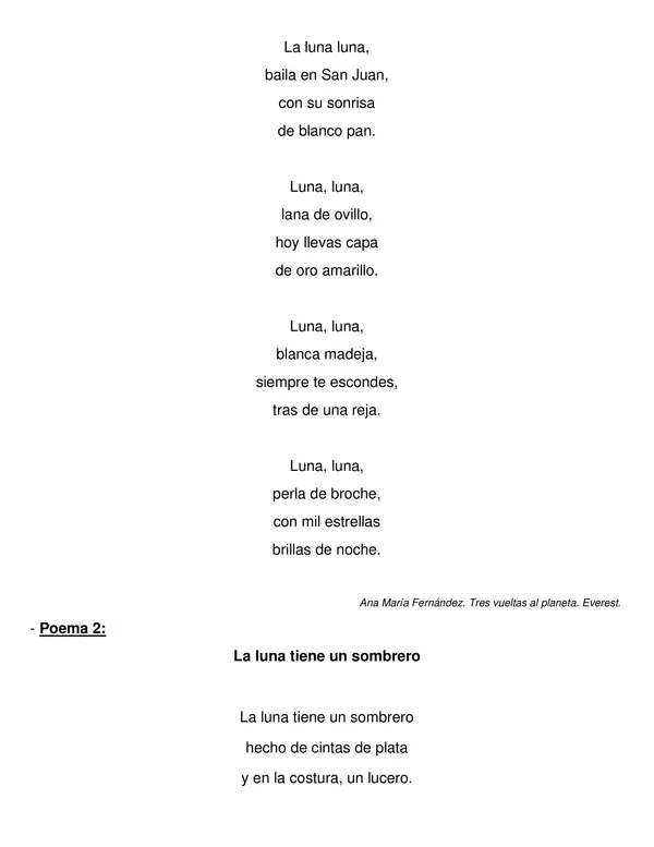 Guía editable comprensión lectora " Poemas" 4° año.