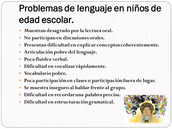 Ppt - Problemas de lenguaje en los niños de edad escolar