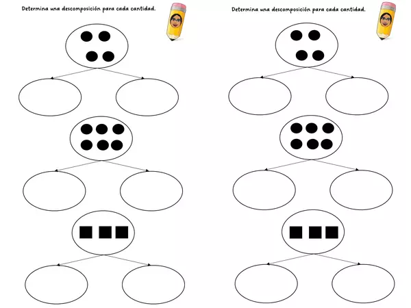 descomposición de cantidades